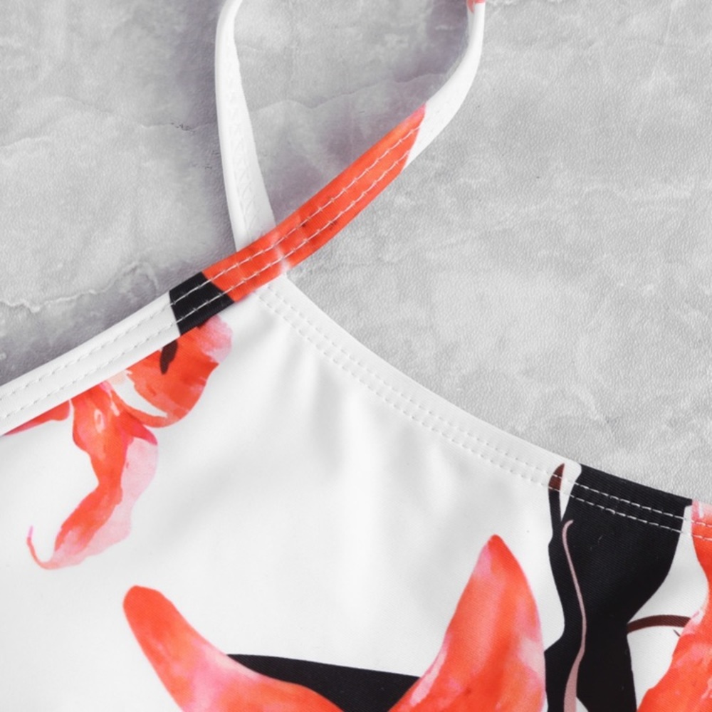 ❌1 for $6 or 2 for $10❌ Floral Half-Tankini Top - Picture 4 of 7